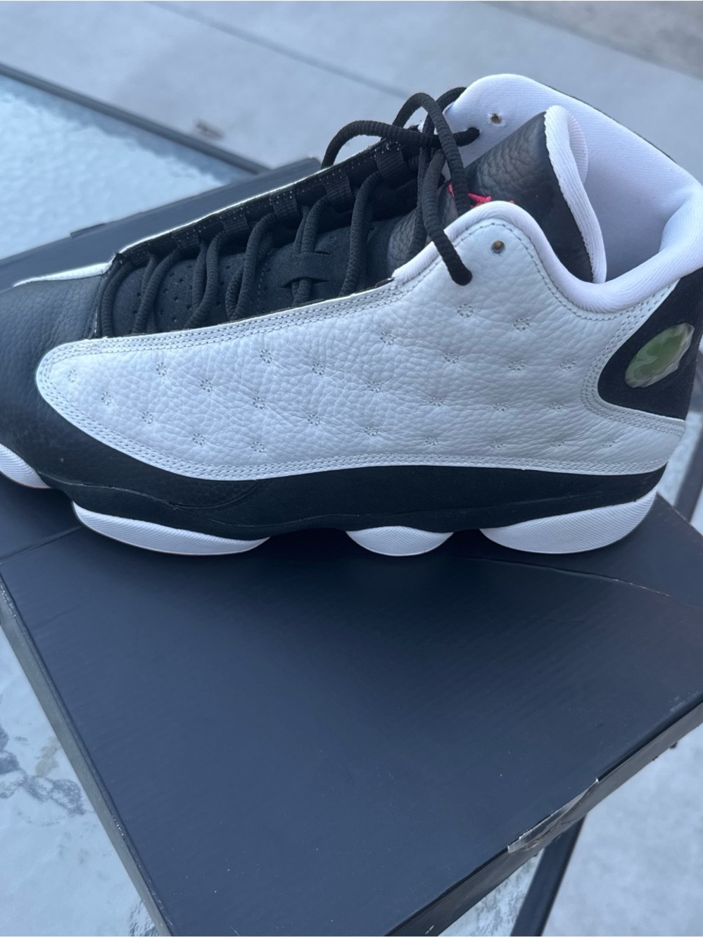 Jordan Retro Black & White Low-Top Basketball Shoes